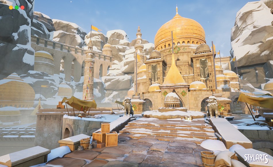 【UE5】风格化的洞穴宫殿 Stylized Cavern Mahal ( Stylized Stylised Cavern Temple Mosque Cavern Cavern )