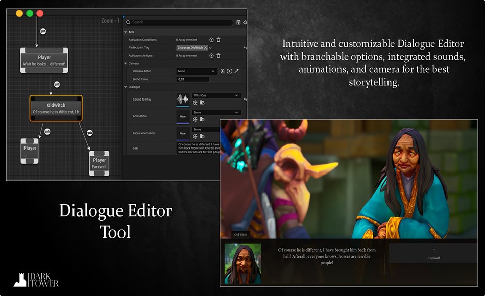 UE5插件 – 对话任务图形状态插件 Ascent Toolset (ATS) V 2.2 – Quests, Dialogues and State Machine