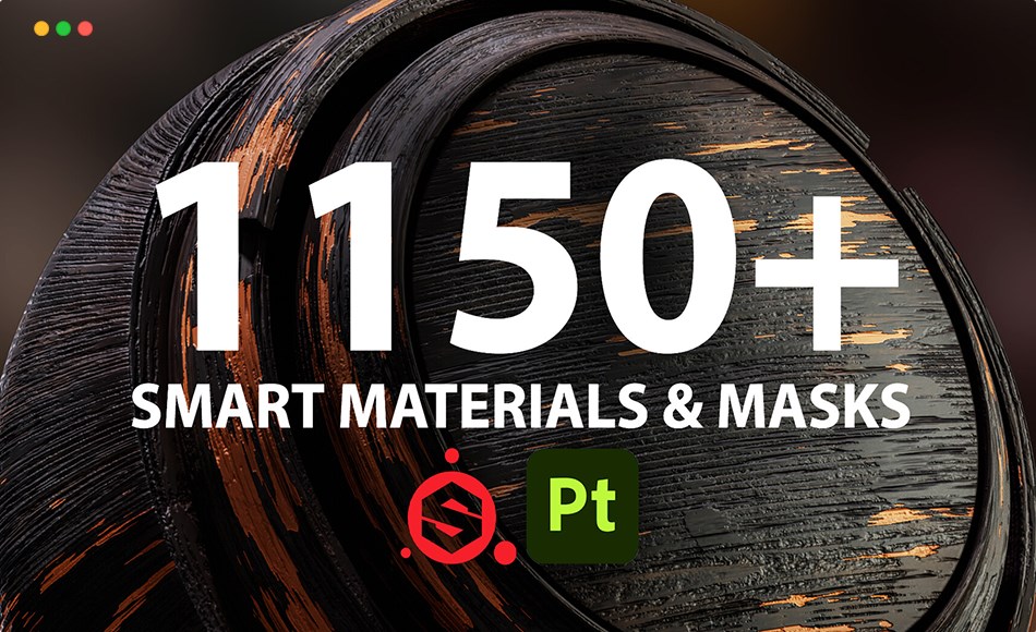 SP材质 – 1150 组金属岩石智能材质 1150+ Smart Materials Pack