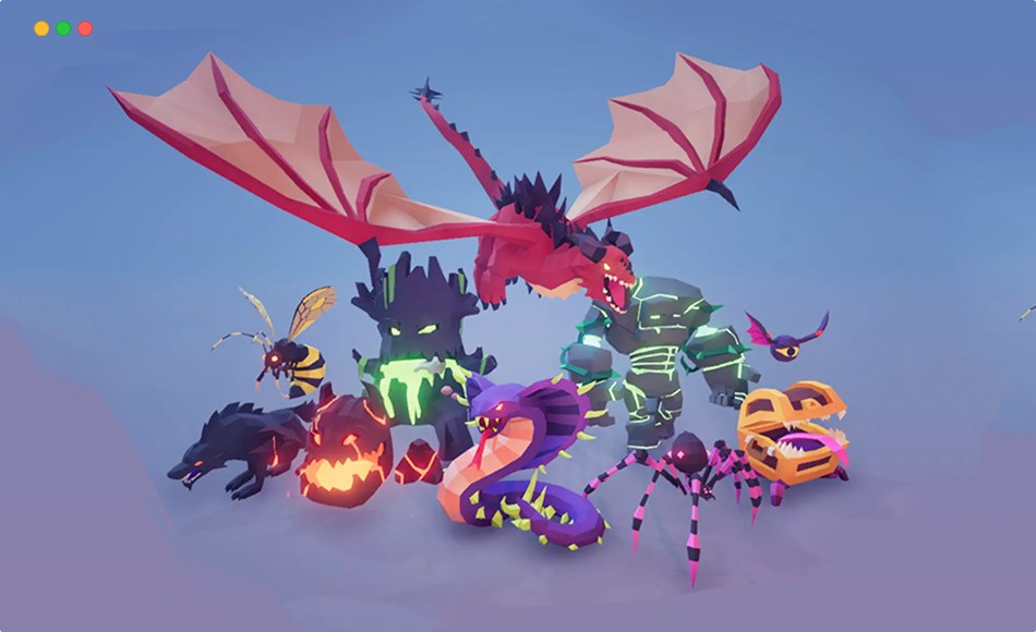 Unity角色 – 风格化动物包 Polygonal – Creatures Pack