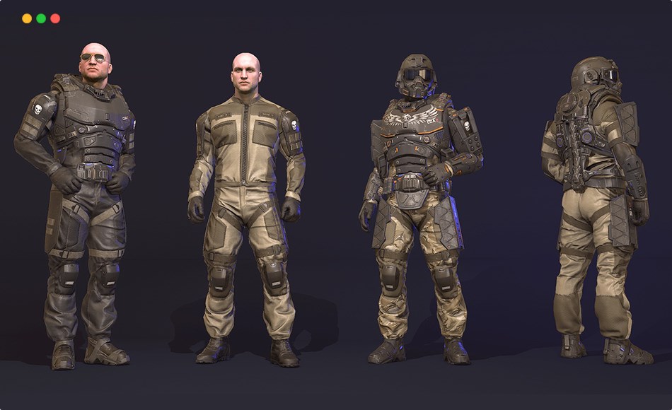 【UE4/5】未来士兵 Futuristic Soldier