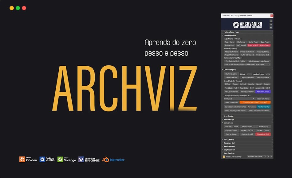 【更新】3Dmax插件 – 可视化建筑工具 ArchToolz 2024 for 3dsMAX