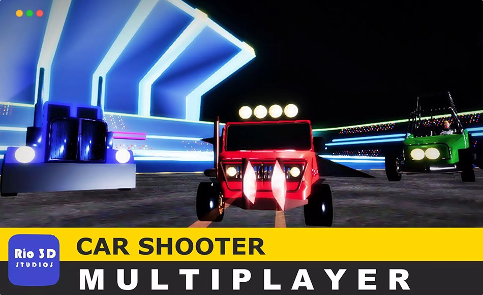 Unity开发 – 多人汽车射击游戏开发模板 Multiplayer Car Shooter