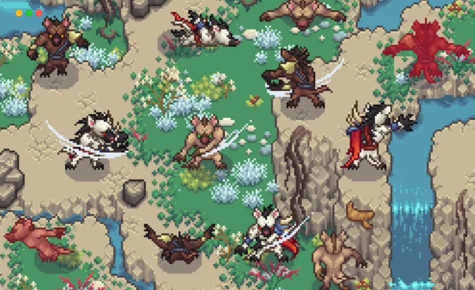 像素化自上而下的游戏豺狼人角色包 Top-Down Pixel Gnolls Character Pack