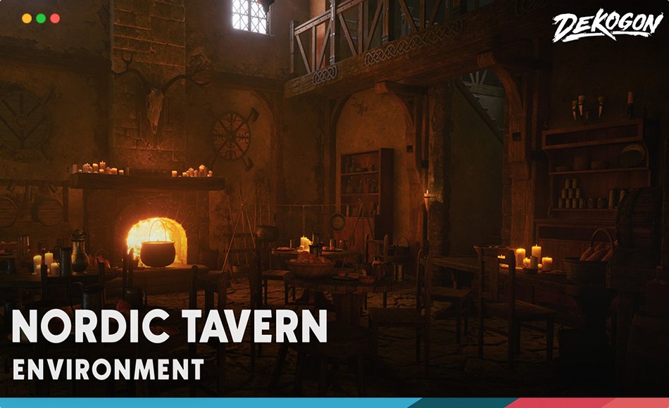 【UE5】北欧中世纪酒馆 Nordic Medieval Tavern