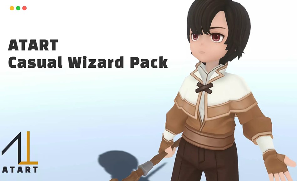Unity角色 – 休闲巫师角色 ATART Casual Wizard Pack