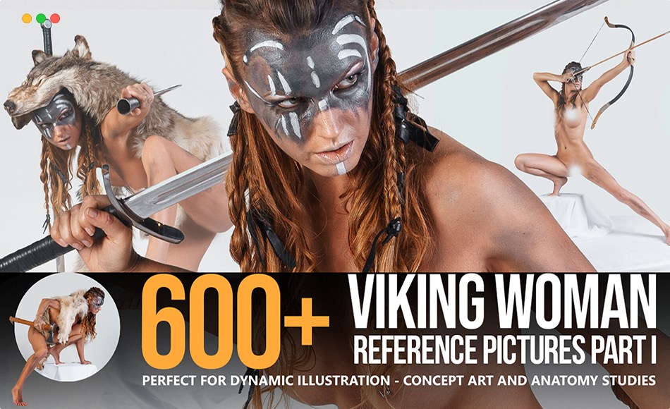 600 张维京女战士动态姿势服装参考图片 600+ Viking Woman Reference Pictures (Part I)