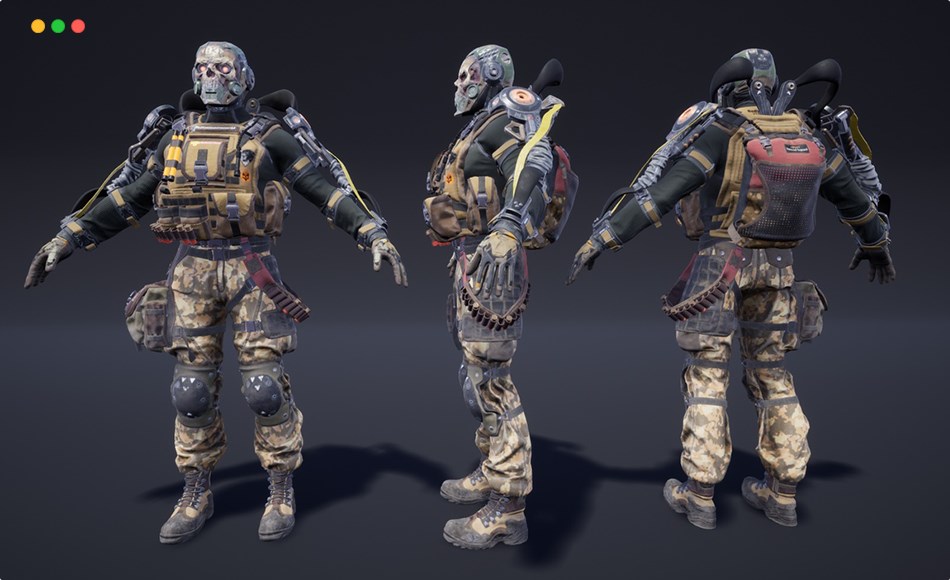 【UE4/5】未来士兵 Soldier Future 01