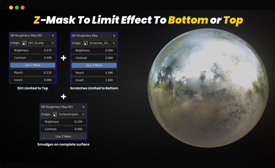 Blender插件 – 快速粗糙度图层 Quick Roughness Layers