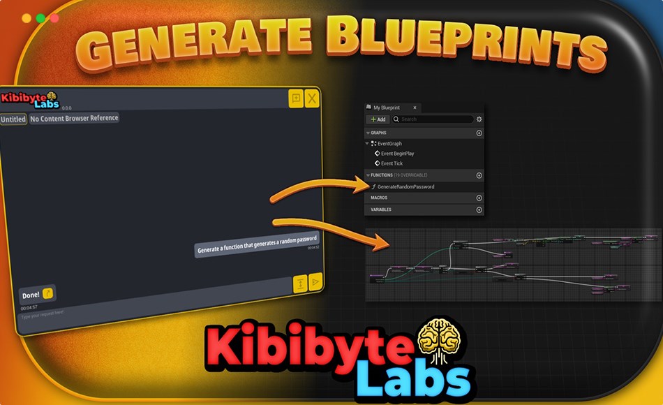 UE5插件 – 蓝图生成器 Blueprint Generator Ai – Kibibyte Labs (Engine Assistant)
