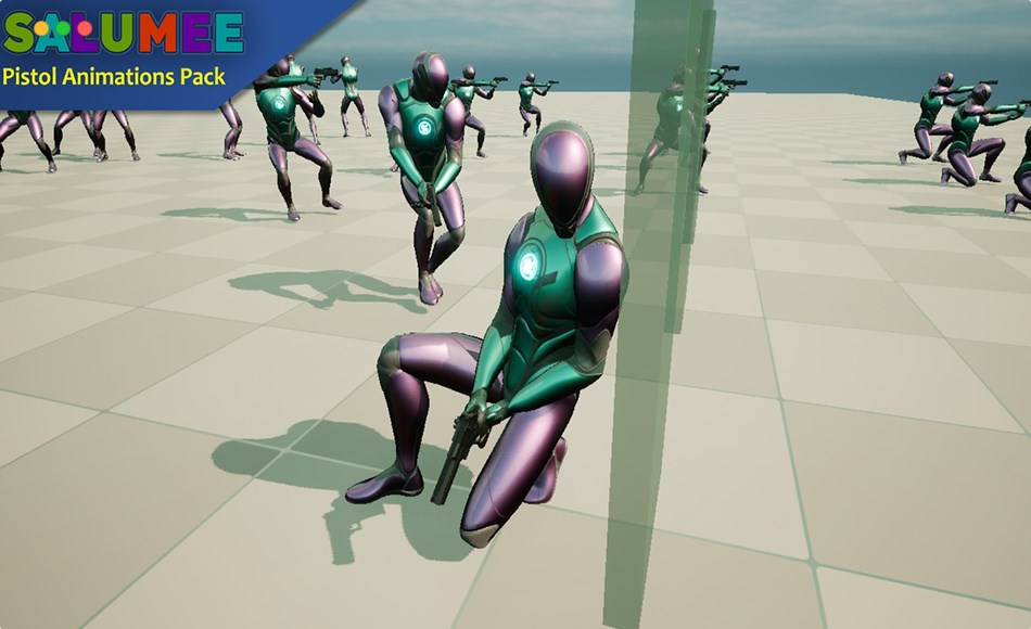 【UE5】手枪动画包 Pistol Animations Pack