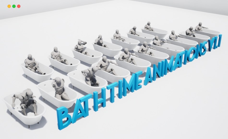 【UE4/5】沐浴动画 Bath Time Animations