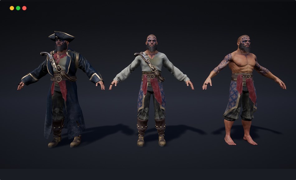 【UE5】海盗角色 Pirate