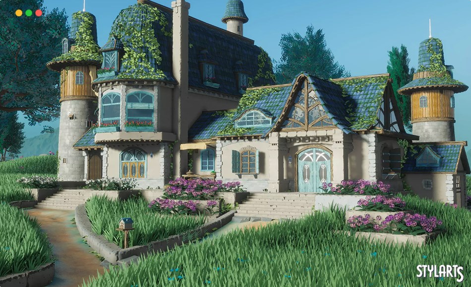 Unity场景 – 风格化蔚蓝山坡 Stylized Azure Hillside