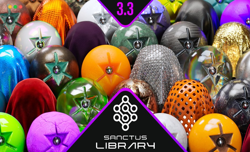 Blender插件 – 资产库 +资产浏览器 Sanctus Library – Procedural Materials  + Asset Browser