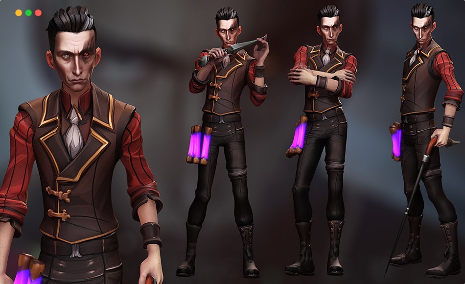 模型资产 – 希尔科游戏角色 Silco Arcane