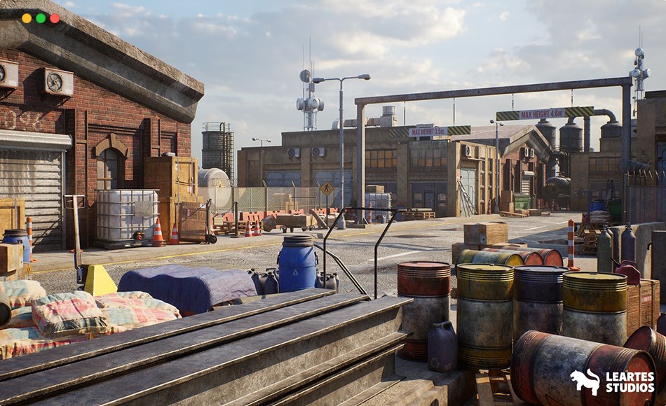 【UE5】工业港 Industrial Harbour ( Industrial Industrial Harbour Harbour Port Factory Port )