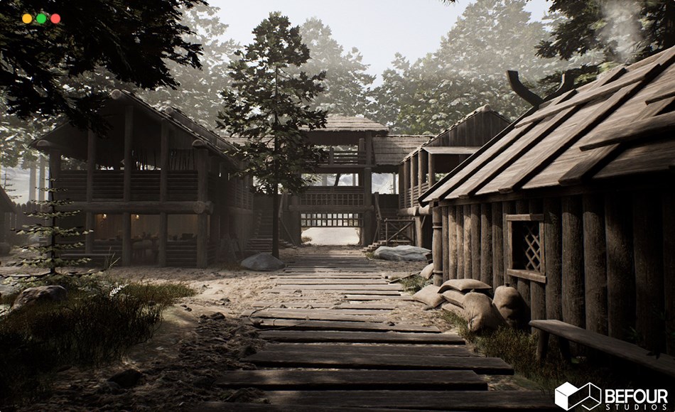 【UE5】中世纪北欧村庄环境 Medieval Nordic Village Environment