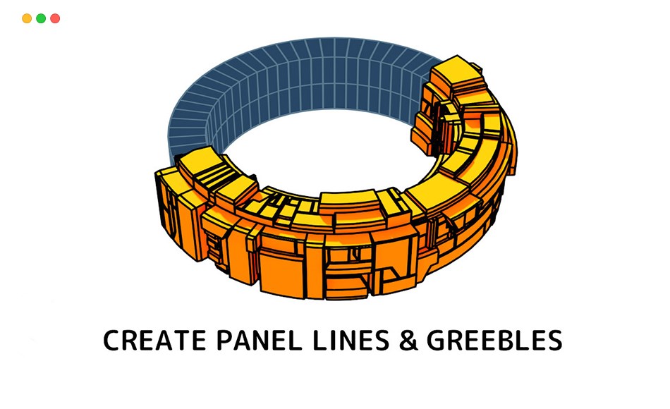 Blender插件 – 概念模型生成器 Plating Generator And Greebles