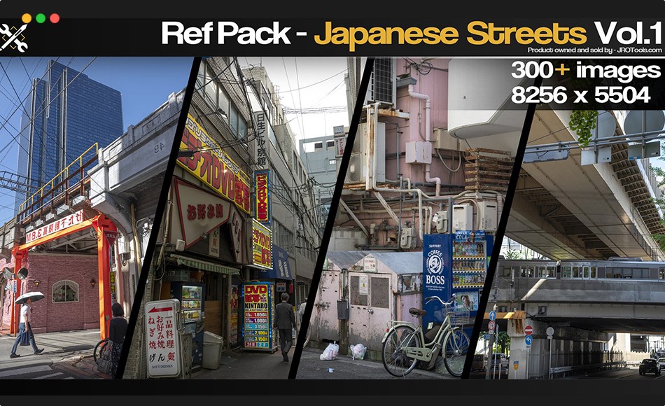 日本街头城市街道参考照片 Ref Pack – Japanese Streets Vol.1