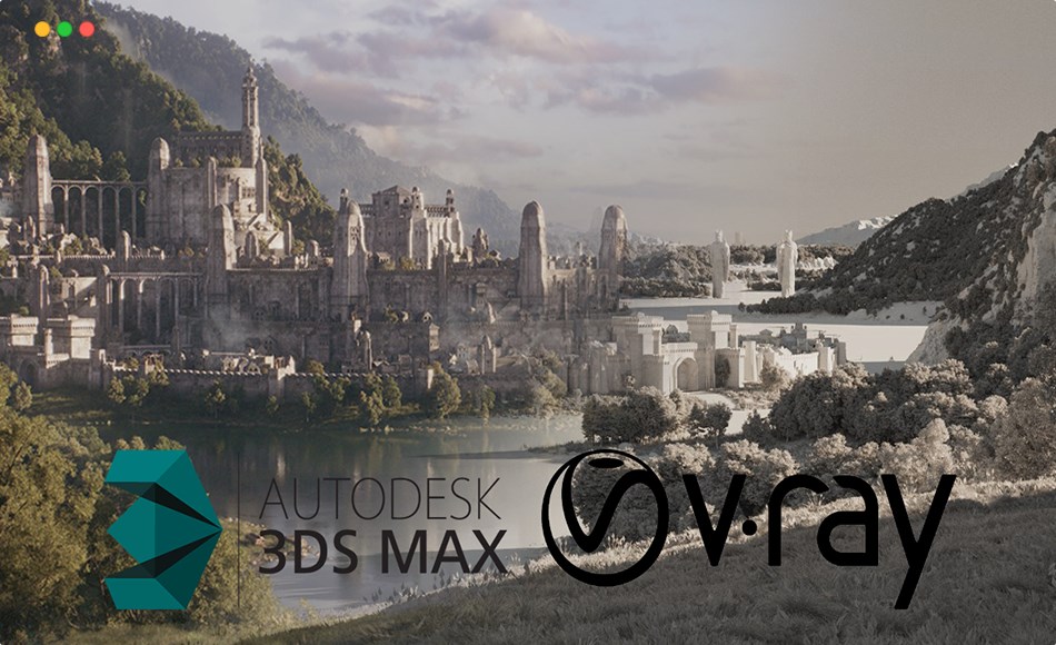 【中文字幕】3Dmax教程 – 刚铎城场景制作分解教程 A Gondor City [Breakdown + some scene files/models/raw renders] 3DSMAX, VRAY