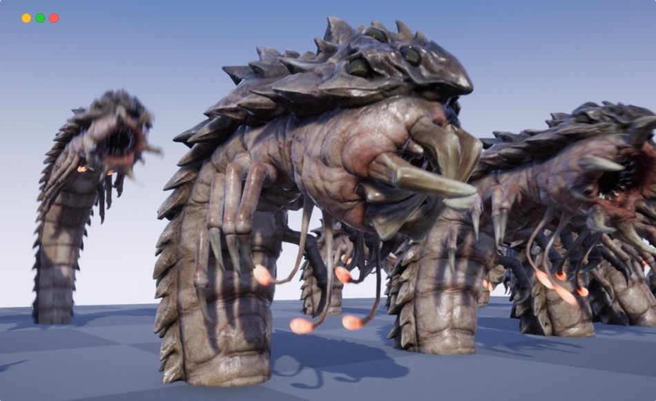 【UE5】外星蠕虫 SCI FI: QUICK SAND WORM