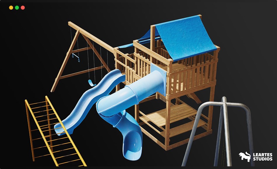【UE4/5】游乐场设备 Playground Equipment VOL.2