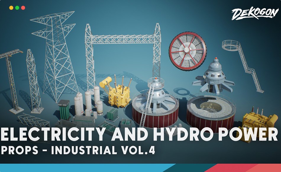 【UE5】工业设备 Industrial VOL.4 – Electricity, Hydro, and Water Treatment