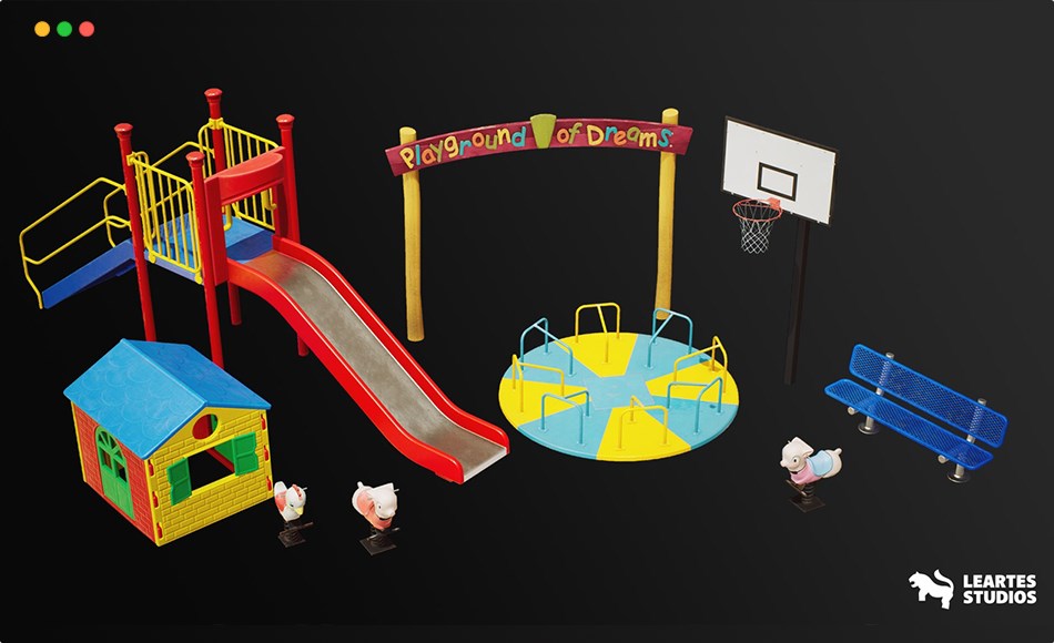 【UE4/5】游乐场设备 Playground Equipment VOL.3
