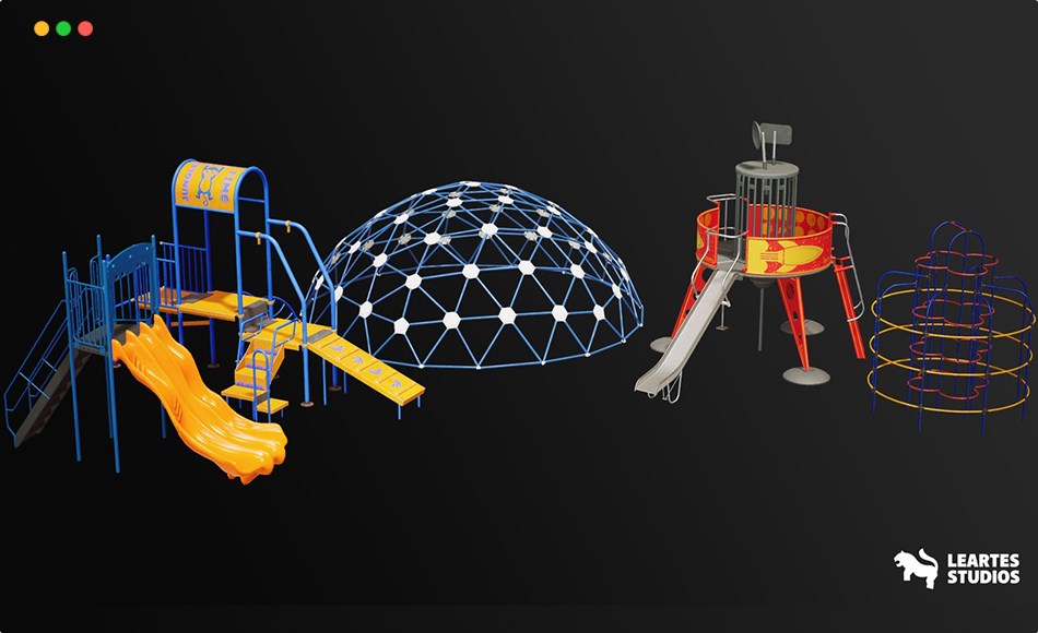 【UE4/5】游乐场设备 Playground Equipment VOL.1