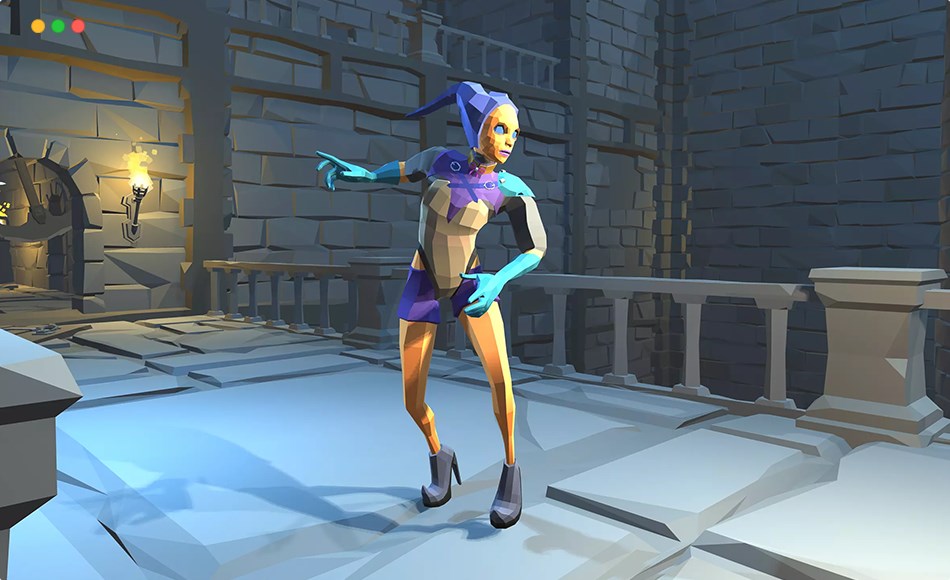 Unity角色 – 奇幻小丑游戏角色 Low Poly Character – Harlequin – Fantasy RPG