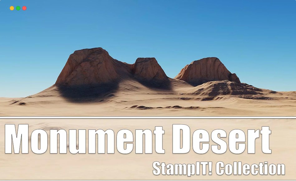 Unity资产 – 沙漠地形 Monument Desert – StampIT
