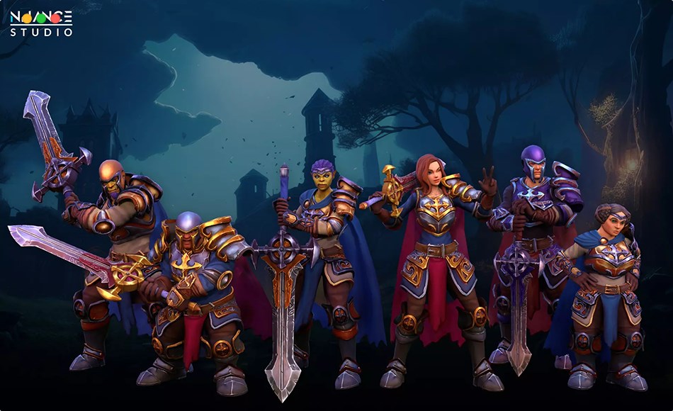 Unity资产 – 风格化十字军服装 Stylized Crusader Outfit