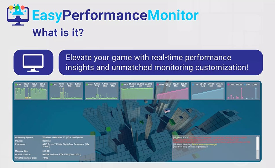 Unity插件 – 简易性能监控器 EasyPerformanceMonitor