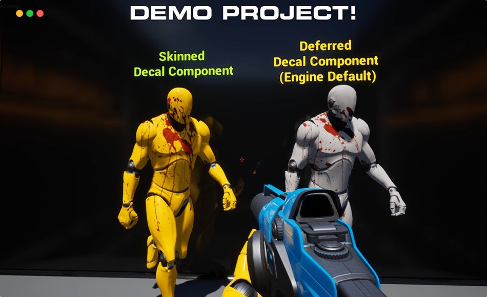 UE4/5插件 – 蒙皮贴花插件 Skinned Decal Component