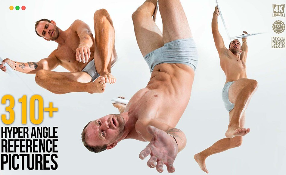 310 张角色动态姿势参考图片 310+Hyper Angle Reference Pictures