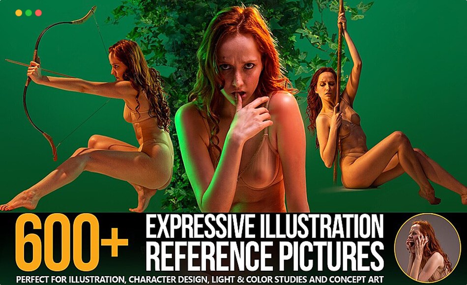 600 张战斗夸张动作的插图参考图片 600+ Expressive Illustration Reference Pictures