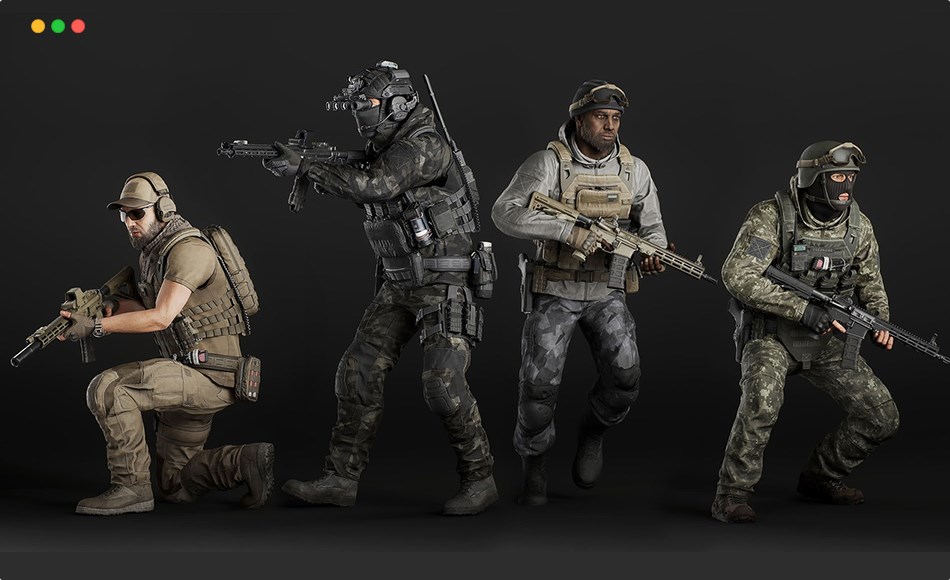 【UE5】模块化军事角色 Modular Military Character