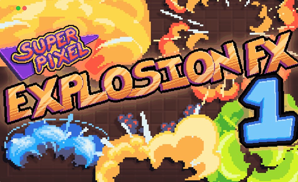 Unity特效 – 像素化爆炸特效 Super Pixel Explosion FX Pack 1 (Pixel Art Effect Animations)