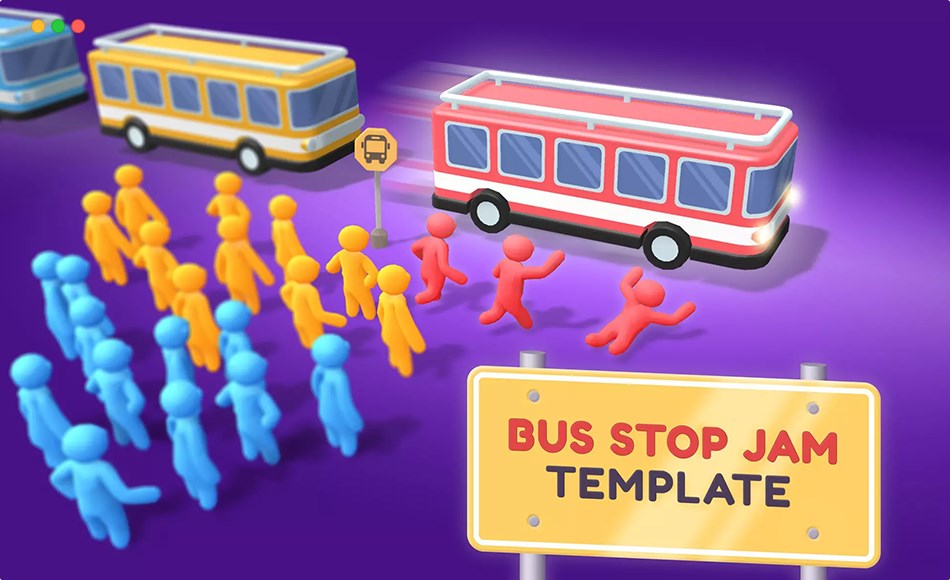 Unity开发 – 游戏开发模板 Bus Stop Jam | Template + Editor