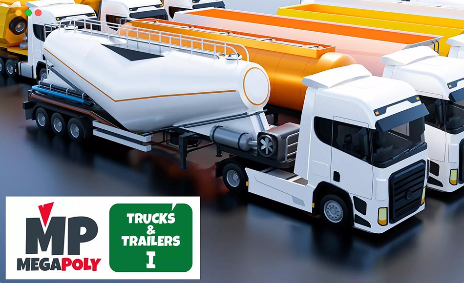 Unity资产 – 卡车和拖车 Megapoly.Art – Trucks & Trailers I