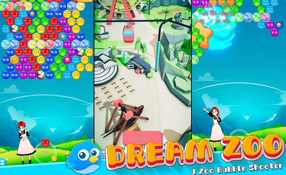 Unity开发 – 泡泡龙射击游戏开发模板 J Zoo Bubble Shooter