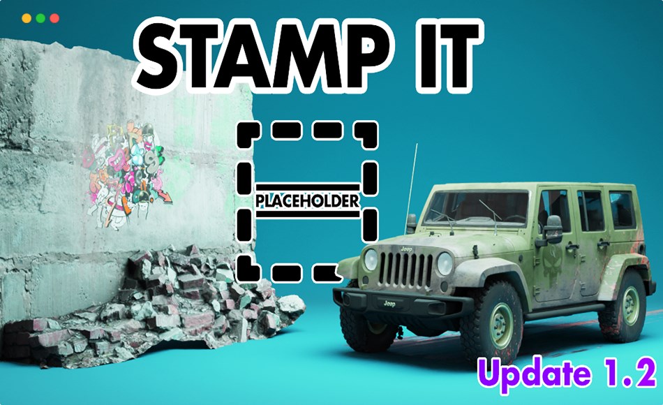 Blender插件 – 贴花控制工具插件 Stamp It!