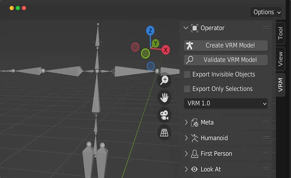 Blender插件 – VRM 文件编辑插件 VRM format