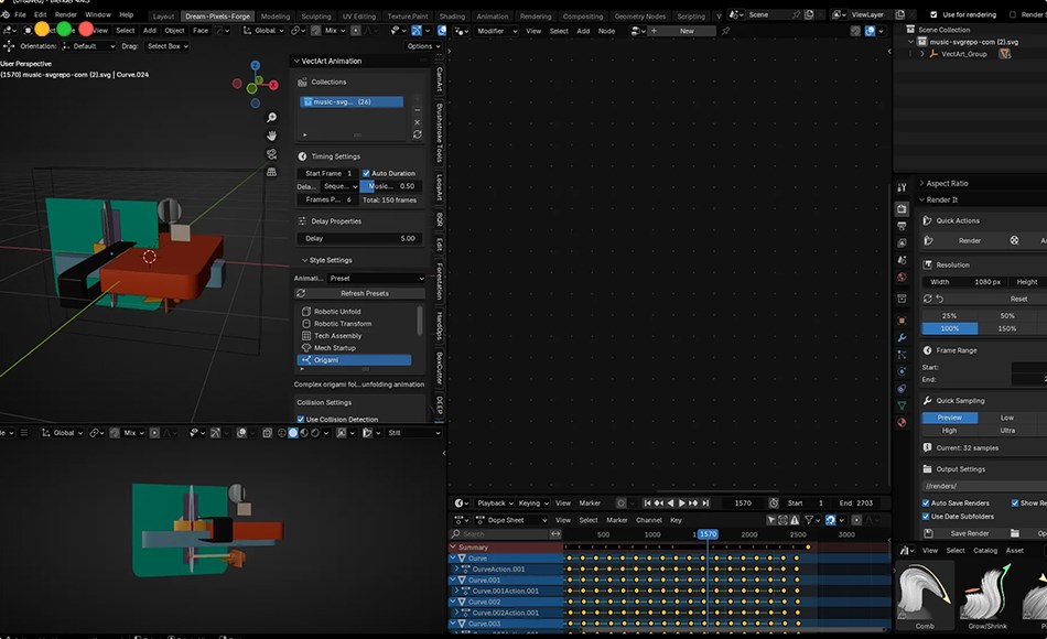 Blender插件 – 节奏动画插件 Vectart Animation