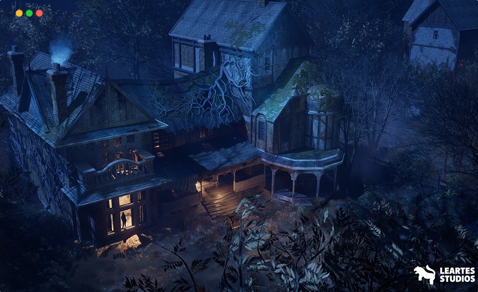 【UE5】鬼屋 Haunted House ( Haunted Hanunted Horror Horror House Abandoned House Dark 3D )