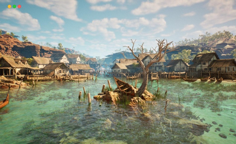 【UE5】中世纪海滨村庄 Medieval Seaside Village