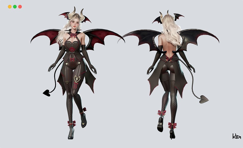 【UE4/5】魅魔劳伦 Succubus Lauren