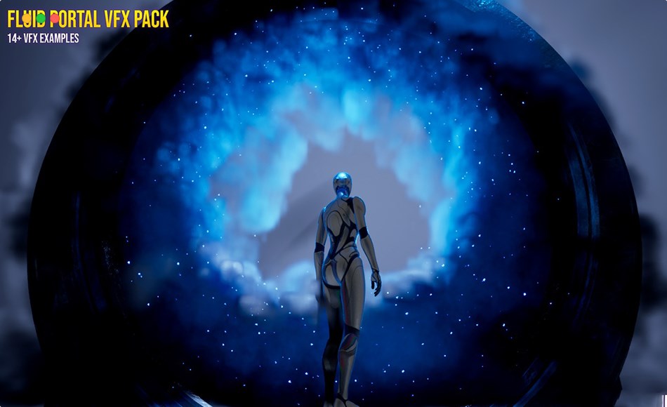 【UE5】流体传送门特效 Fluid Portal VFX Pack
