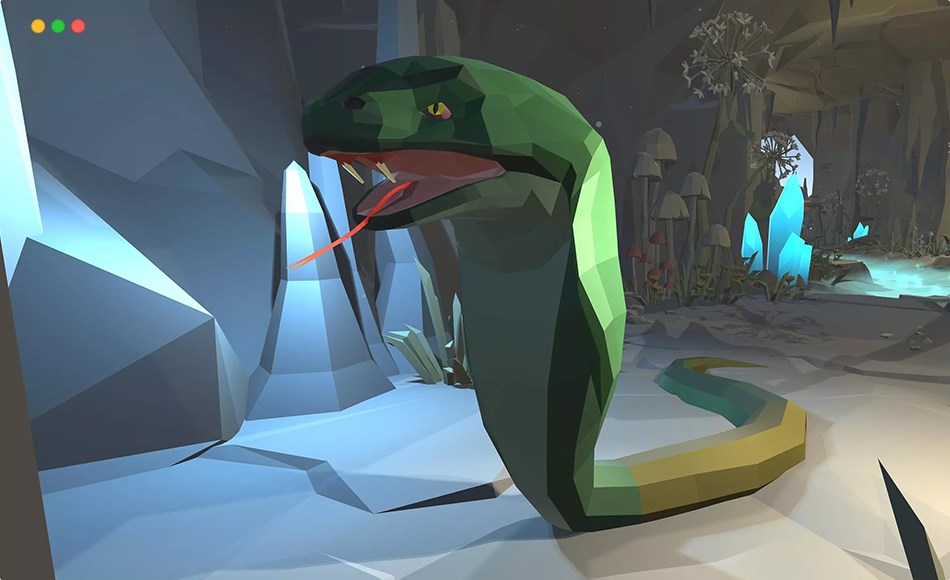 Unity角色 – 眼镜蛇奇幻角色 Low Poly Character – Cobra Snake – Fantasy RPG